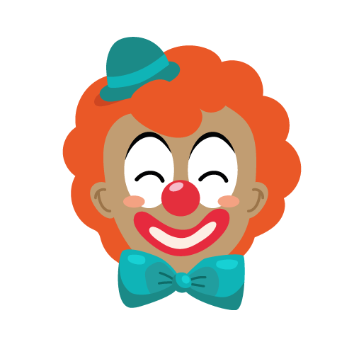 Ein Gesicht vom Clown - vom ABC Poster für C wie Clown
